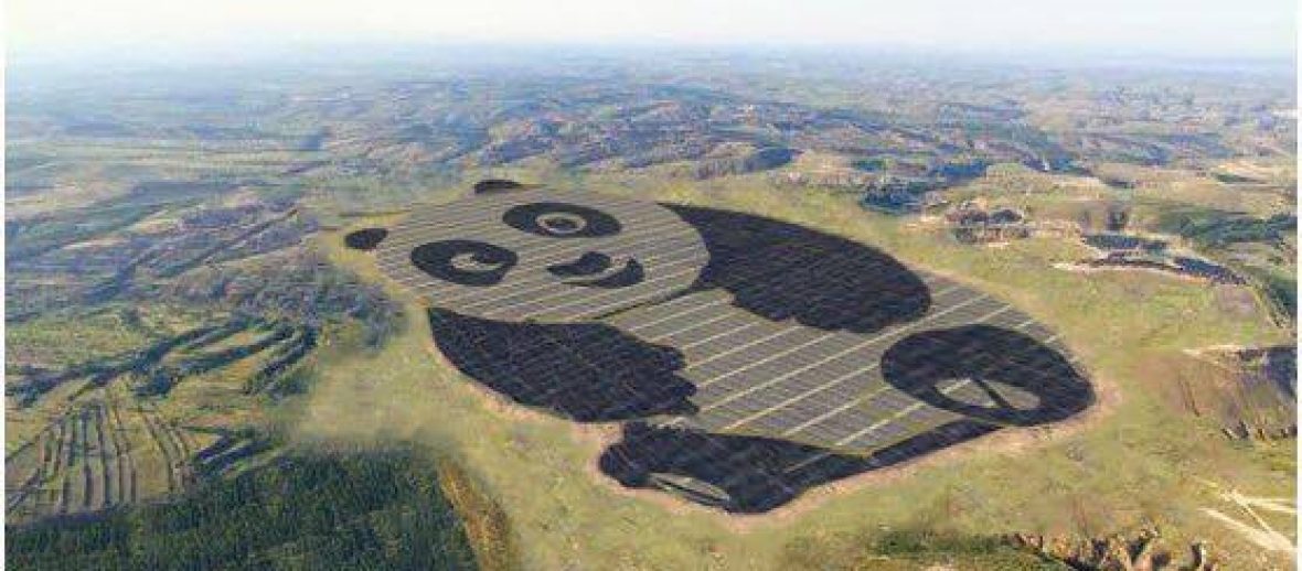 Una centrale per l’energia solare a forma di Panda!